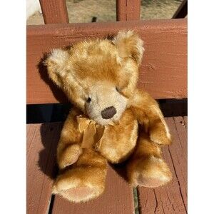 Russ Berrie Brown Bear Stuffed Animal Plush Korben 11"